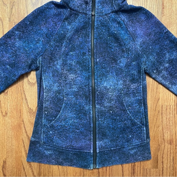 Lululemon Scuba Hoodie Light Cotton Fleece in Polar Lights Blue Multi Jacket 6 - Picture 10 of 16